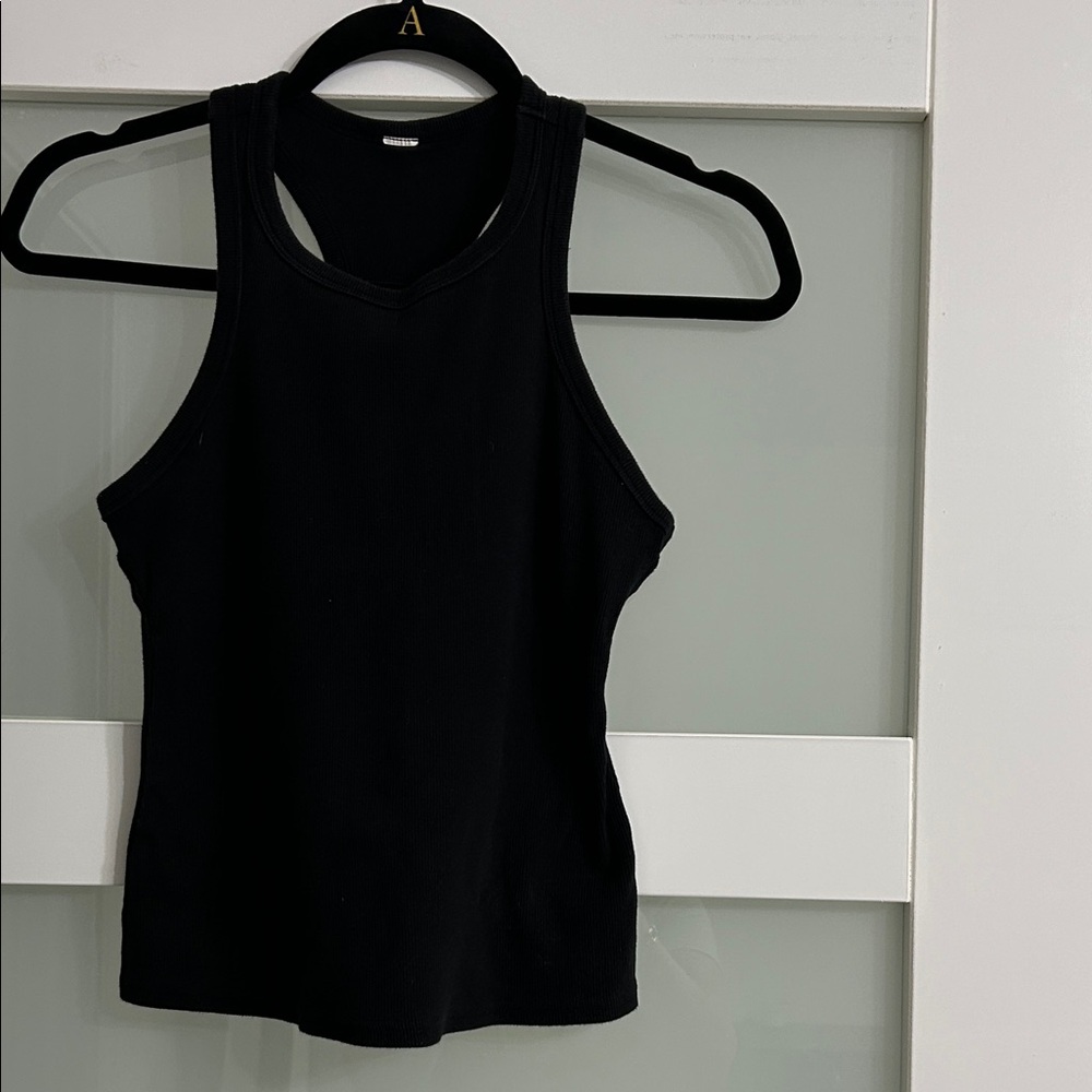 ALO BLACK Sleeveless Women's RACE BACK TOP
